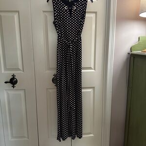 Tommy Hilfiger Black and White Polka Dot Jumpsuit
